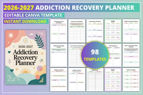 2026-2027 Addiction Recovery Planner: Your Guide to Healing and Growth