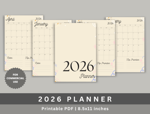 2026 Monthly Planner, KDP: A Straightforward Tool for Low-Content Publishing