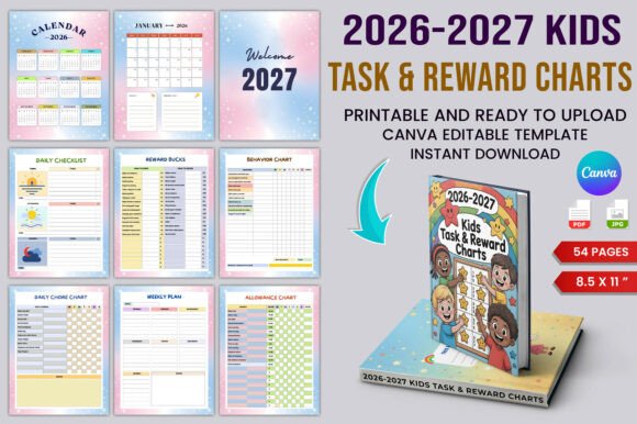 2026–2027 Kids Task Reward Charts Plan