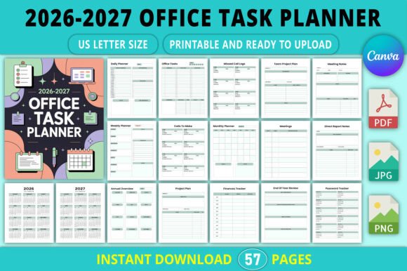 Editable 2026-2027 Office Task Planner: A Practical System for Daily Workflow Management