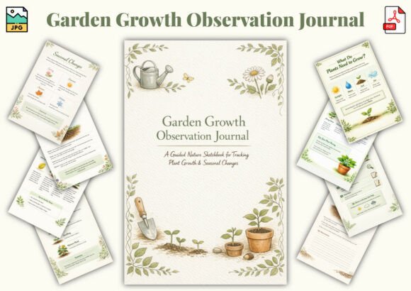 Garden Growth Observation Journal: A Practical Tool for Deeper Nature Learning