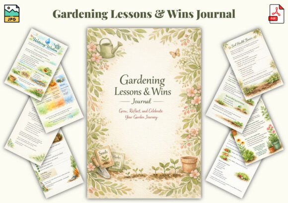 Gardening Lessons Wins Journal: Track Growth
