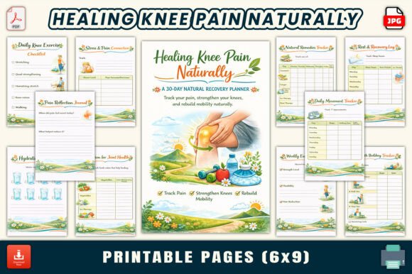 Healing Knee Pain Naturally – How a Simple Planner Can Support Your Recovery Journey