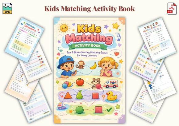 Kids Matching Activity Book: A Practical Tool for Early Cognitive Development