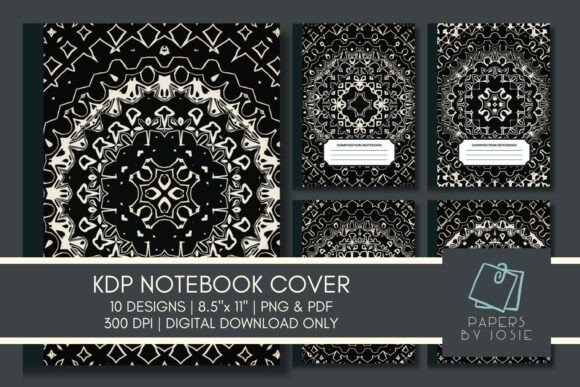 The Beauty and Utility of the Black Mandala KDP Notebook Cover